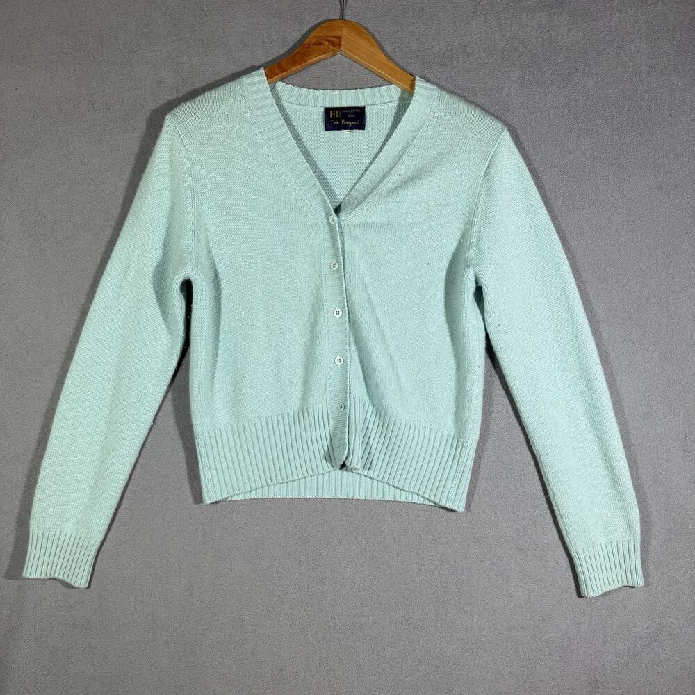 Eric Bompard Cashmere Cardigan Sweater Blue Teal Women’s Size M